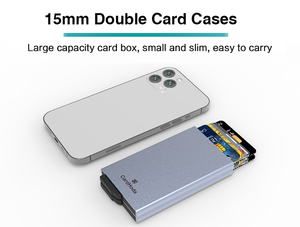 Protector de Tarjetas Dual CardHoda para Bloqueo de Señal RFID, Porta Tarjetas de Crédito de 7 Pulgadas sin Cierre, 12 mm de Grosor, 50 g de Peso Ligero - Product Image 2