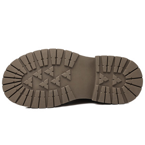 2025 mùa thu phong cách mới thoáng khí retro dày đứng đầu Round-Toe da lông thời trang an toàn làm việc khởi động ngoài trời - Product Image 6