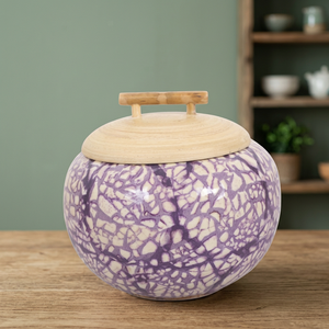 Pot en laque fait main, boîte de rangement multifonctionnelle bohème pour la maison, la cuisine, la salle de bain et l'usage quotidien, Vietnam - Product Image 3