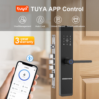 Sistema de Casa Inteligente KROVI B09 con Conexión WIFI, Cerraduras Inteligentes de Aleación de Aluminio, Opción de Almacenamiento de Datos en la Nube para Hogar y Oficina, Madera