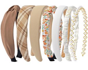 Bandeaux en perles personnalisés, bandeaux en perles, bandeaux en métal, accessoires pour <span class=keywords><strong>cheveux</strong></span> antidérapants pour femmes et filles, lot de 10 - Product Image 6