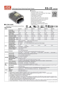 แหล่งจ่ายไฟ Mean Well RS 25 5 SMPS กำลังไฟ 5V 5A 25W แบบโลหะหุ้ม สำหรับใช้งานในอุตสาหกรรมและอิเล็กทรอนิกส์ - Product Image 4