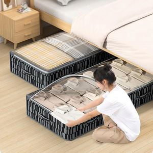 Underbed Storage Bin Clothes Storage Container Under <b>Bed</b> Organizing Bins Storage <b>Bag</b> for Blanket - Product Image 5