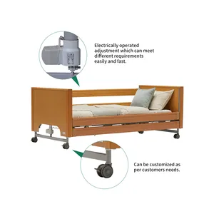 Tecforcare Nursing bed electric adjustable backrest footrest home care bed for the elderl hospital medical bed