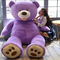 Ours en peluche géant personnalisé pour la Saint-Valentin, taille humaine, mignon, en forme d'animal, jouet en peluche doux, grande taille, énorme, géant, rembourré