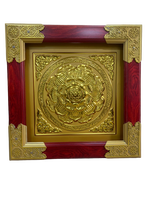 Panneaux de plafond en aluminium pour temple bouddhiste oriental, motif floral en feuille d'or, pour décoration de plafond en aluminium de sanctuaire traditionnel
