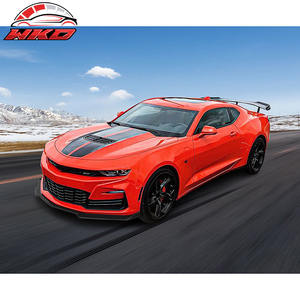 ลิ้นกันชนหน้า สำหรับเชฟโรเลต คามาโร ปี 2016-2024 สไตล์ 1LE สปอยเลอร์ สีดำด้าน พร้อมดิฟฟิวเซอร์ ป้องกันกันชน - Product Image 2