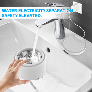 Split Type Portable Electric <b>UV</b> <b>Light</b> Ultrasonic Cleaner for Braces Retainers 200ml Capacity High Frequency 36-40kHz Household - Product Image 5