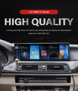 Sistema Multimediale Android 14 da 14.9\" con Qualcomm 8 Core, 8GB RAM, 128GB ROM, Carplay, GPS, DSP e Amplificatore per <span class=keywords><strong>BMW</strong></span> Serie 5 F10 F11 <span class=keywords><strong>520d</strong></span> - Product Image 3