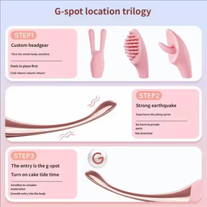 ดิ๊กโด้สั่นสะเทือนแบบปรับความถี่ได้สำหรับผู้หญิง รุ่น AV Massage Stick Dolphin Jumping Egg พร้อมที่ชาร์จแบบมินิ USB สำหรับช่วยตัวเอง - Product Image 4