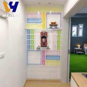 Tùy chỉnh Acrylic nổi tường hiển thị trường hợp màu LEGO minifigure giới thiệu, thiết kế hiện đại (OEM/ODM) - Product Image 3