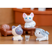 Grande demande Statue de chat en résine avec logo personnalisé style nordique animaux ornements en résine figurines de chat en résine vente en gros