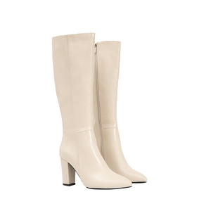 מגפי חורף עם עקב עבה לנשים עם עקב מחודד באמצע השוק 2023 - Product Image 2