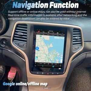 8+256G Android 13 pour Jeep Grand Cherokee 2014 2015 2016 Écran Tesla Lecteur vidéo de voiture Radio Stéréo GPS Navigateur Multimédia - Product Image 4