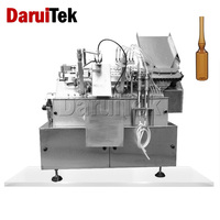 Machine de fabrication d'ampoules en verre pour flacon de remplissage de liquide à 2 têtes de 1 à 2 ml Machine de remplissage et de scellage de bouteilles de petites ampoules de parfum