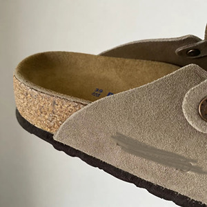 Sandali <span class=keywords><strong>Birkenstock</strong></span> piatti da esterno 2026 in vera pelle scamosciata per uomo e <span class=keywords><strong>donna</strong></span>, con plantare Hana, <span class=keywords><strong>ciabatte</strong></span> solide da casa - Vendita calda - Product Image 6