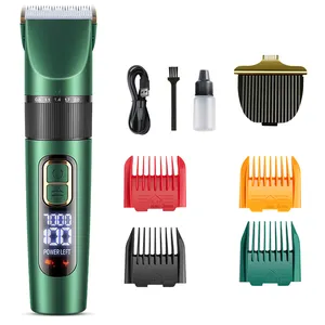 2024 New Electric Dog Clippers for Thick Matted Hair Waterproof Ceramics Blade Cat Clippers for Thin Fur