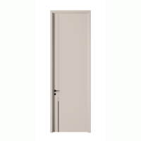 Portes de chambre à coucher intérieures en bois modernes du fabricant professionnel Style ouvert de balançoire en contreplaqué avec surface finie