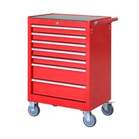 Vente en gros 27 pouces rouge grande boîte à outils vide avec 6 tiroirs