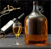 Grande bouteille de vin rouge de Californie vide, en verre épaissi, scellée, pour brassage maison, distribution de médicaments ou de vin blanc