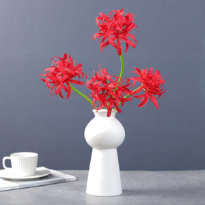 Fleurs <span class=keywords><strong>Higanbana</strong></span> artificielles de haute qualité en plusieurs couleurs réalistes pour la décoration murale du Nouvel An de la remise des diplômes de Noël en gros - Product Image 2