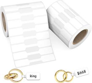 Etiquetas de precio de joyería personalizadas, rollo de etiqueta de precio de joyería autoadhesivo para anillo, pendiente, etiqueta de identificación de precio para pequeñas empresas - Product Image 4
