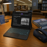 Étui clavier magnétique pour iPad Pro 13" M4 M5 avec protection 360° °   Support rotatif pour stylo