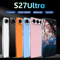 Nouveau Smartphone S27Ultra Android 16 Double SIM Double Veille Deca Core 108MP CDMA 5G Débloqué
