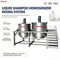 Ligne de production complète de savon liquide, machine à fabriquer des détergents, mélangeur de shampoing, agitateur, moteur 50L-10000L, haute productivité