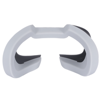Masker Wajah silikon VR, tahan keringat, untuk Oculus Rift S, bantalan wajah pengganti
