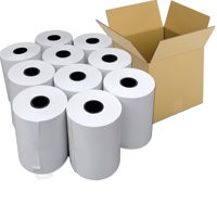 Rouleau de papier thermique simple blanc 80x80mm 48 Gsm 70 mètres de longueur 3 pouces Revêtement de papier thermique Spirit POS/ATM Caisse enregistreuse thermique