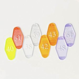 All Types Luxury <b>Keychain</b> with Company Logo Cartoon <b>Customized</b> Design Retro Hotel Plastic <b>Keychain</b> Motel Keyrings Room Number - Product Image 3