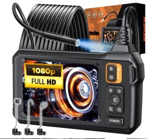 4.3 Inch IPS Endoscope <b>Camera</b> 1080P CMOS Video Recorder 8 LED Light Inspection Tool for Plumbing Automotive Sewer - Product Image 3