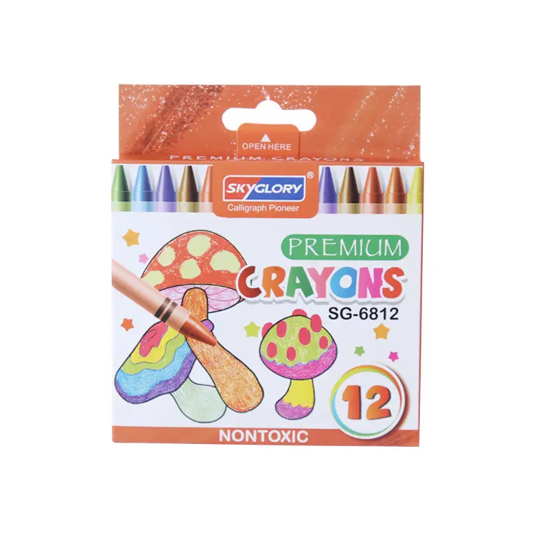 Đồ dùng học tập không độc hại cho trẻ em vẽ 12 hộp màu của bút chì màu