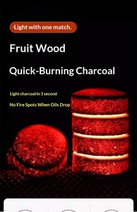 <span class=keywords><strong>Charbon</strong></span> de bois instantané en pastilles pour encens et fruits, allumage rapide, briquettes 33mm-50mm, <span class=keywords><strong>charbon</strong></span> noir pour chicha - Product Image 5