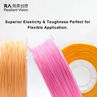 Filament d'impression 3D Shore TPU 70A 215 ° -225 ° Filament souple à haute élasticité pour semelles de chaussures de sport et absorption des chocs