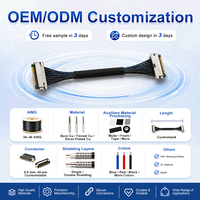 Arnés de cableado personalizado OEM FFC/FPC multiprotocolo MIPI/eDP/LVDS con conector de 20 pines, cable de cámara para placa controladora de pantalla LCD