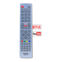 Control Remoto Universal HUAYU RM-L1589 IR de Repuesto para Televisores Inteligentes Android LCD LED, Compatible con Televisores Sharp