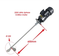 Agitateur chimique triphasé 220V 60Hz 0,55KW, mélangeur chimique pour le chrome, le latex et la préparation chimique