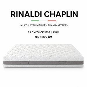ที่นอนเมมโมรี่โฟม Rinaldi CHAPLIN ขนาด 20 ซม. แบบ Extra Firm ระบายอากาศได้ดี หลายชั้น พร้อมเทคโนโลยี Technocell Support ดีไซน์ทันสมัย หุ้มด้วยผ้าโพลีเอสเตอร์ - Product Image 2