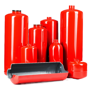 Portable Dry Powder Fire Extinguisher Cylinder Steel Black Steel Empty Custom Size for Vehicle Home Office