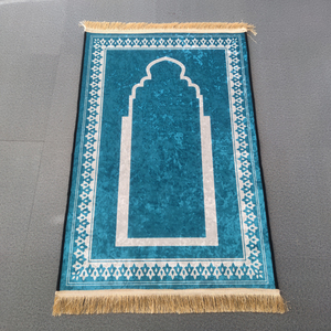 Turquie style arabe voyage impression pliable luxe tapis de prière Namaz Sajjadah musulman tapis de prière turc islamique Seccade tapis - Product Image 5