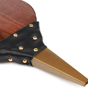 Souffler — cloche <span class=keywords><strong>de</strong></span> <span class=keywords><strong>feu</strong></span> en <span class=keywords><strong>bois</strong></span> et cuir, antique, montante - Product Image 1