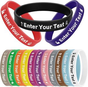 Bracelet en silicone personnalisé avec logo sur mesure – Cadeaux de festival pour événements - Product Image 1