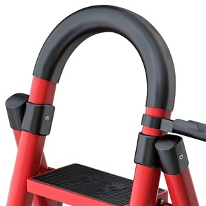 บันไดเหล็กพับได้แบบยืดหดได้อเนกประสงค์ แข็งแรง รับน้ำหนักได้ 150 กก. สไตล์จีนใหม่ น้ำหนัก 6 กก. สำหรับใช้ในบ้าน - Product Image 4