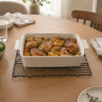 Socle en métal pour casseroles, protection de table résistante à la chaleur, support carré pour casseroles chaudes, tapis de table de cuisine, OEM ODM