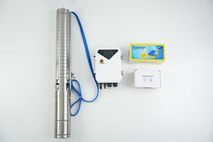 Pompe solaire submersible sans balais DC de 3 pouces, 1 CV, câble de 3 m, impeller en plastique léger pour l'irrigation domestique, le jardin et les fontaines - Product Image 5