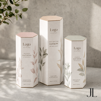 Boîtes en papier hexagonales personnalisées avec logo imprimé pour crème pour le visage, crème pour les yeux, lotion, présentoir