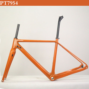 49/52/54/56/58Cm Tùy Chỉnh Sơn Thru Trục 142X12 Đường Disc Khung Carbon Sỏi Xe Đạp Khung - Product Image 2