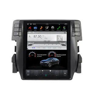 10.4 Inch 4G 64G Android 9.0 Multi Touch Car DVD Player For Honda Civic 2016